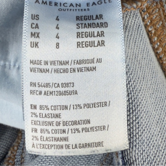 American Eagle High Rise Jeggings Size 4 Next Level Stretch Distressed - Picture 9 of 11